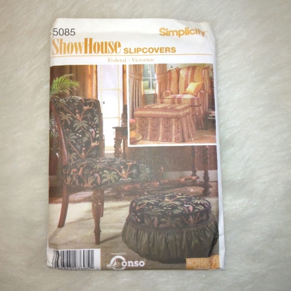 Simplicity 5085 Show house slipcovers, federal Victorian stylw